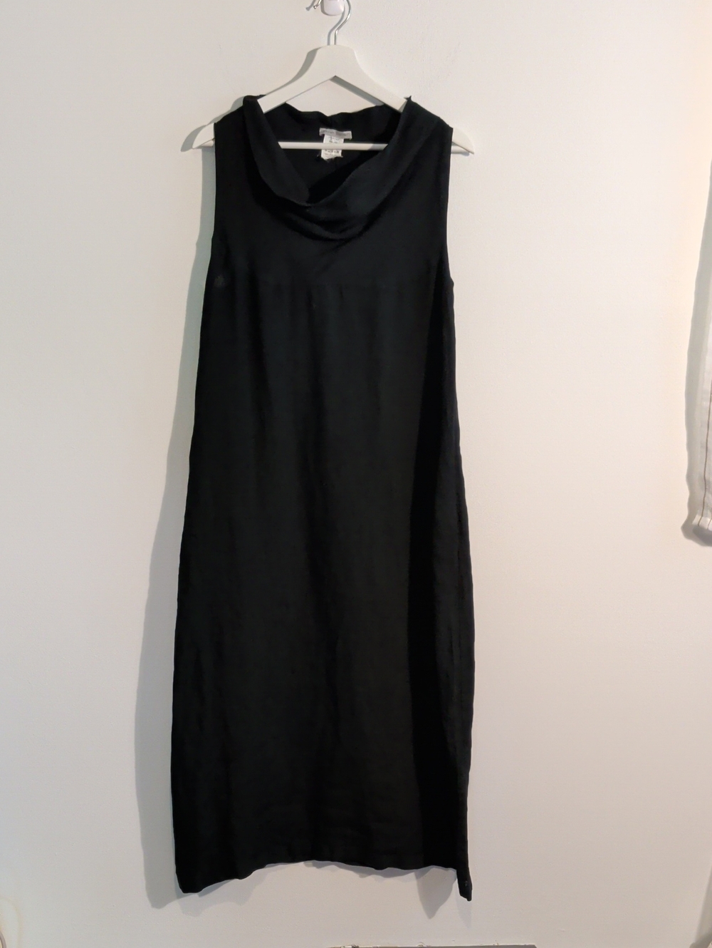 SARAH PACINI linen sleeveless cowl maxi dress - size 2